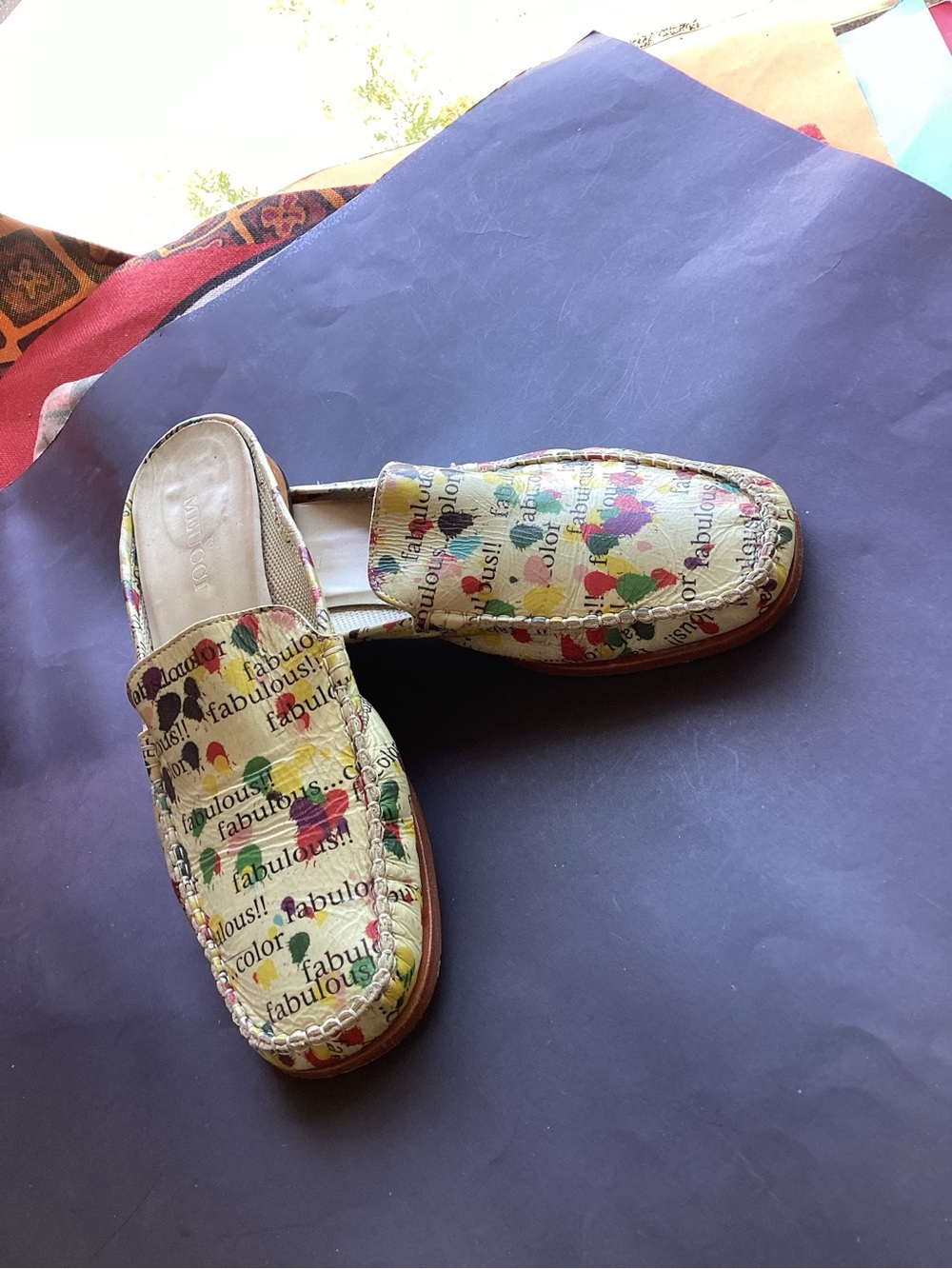 Vintage Sesto Meucci flat slides mules slippers - Picture 2 of 9